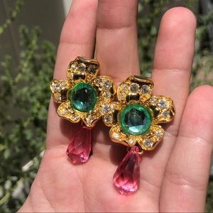 cindy adams flower earrings